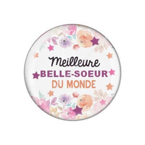 Cabochon résine a coller 25 mm belle-soeur 8 