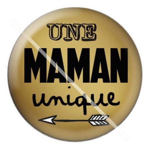 Cabochon résine a coller 25 mm pour maman a2 