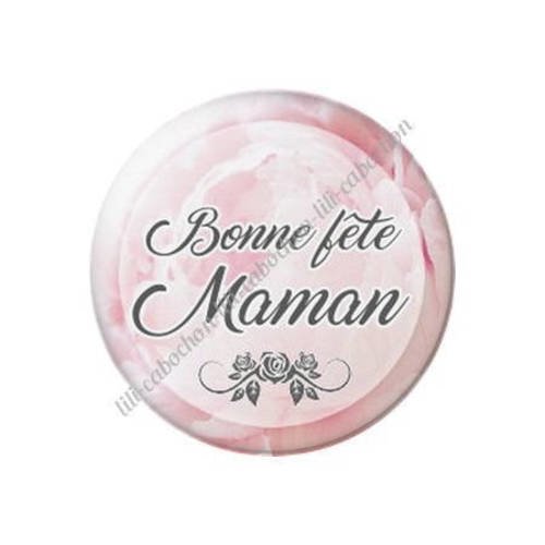 Cabochon résine a coller 25 mm maman v2 