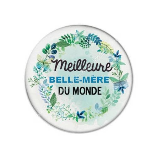 Cabochon résine a coller 25 mm belle-mère b4 