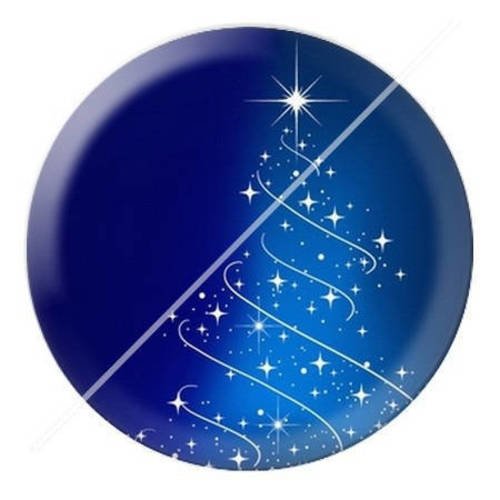 Cabochon résine a coller 25 mm noël a11 