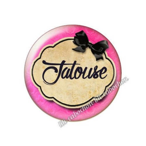 Cabochon résine a coller 25 mm texte jalouse