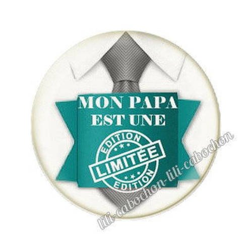 Cabochon en résine époxy 25 mm  thème papa 8