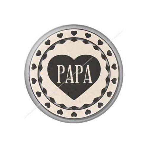 Cabochon résine a coller 25 mm papa j11 