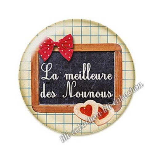 Nounou ad58 cabochon en résine époxy 25 mm