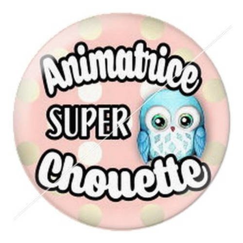 Cabochon résine a coller 25 mm pour animatrice 