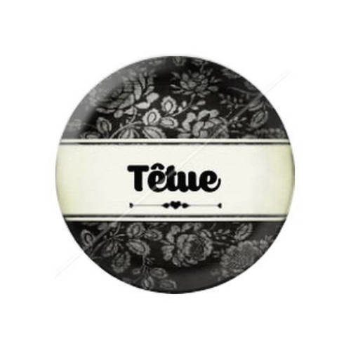 Cabochon résine a coller 25 mm madame tetue 25 