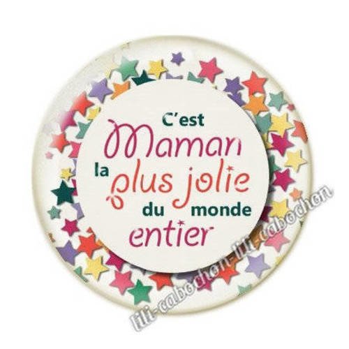 Maman ac3 cabochon en résine époxy 25 mm