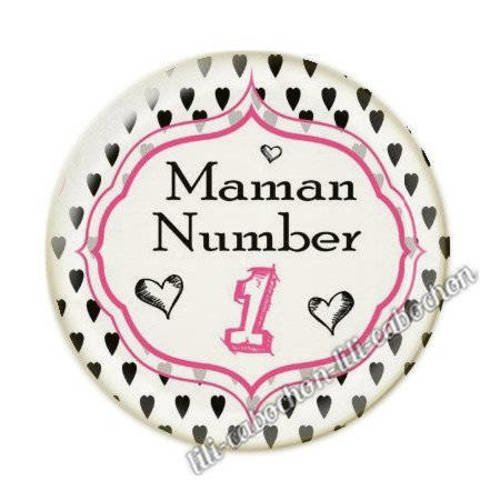 Maman ac2 cabochon en résine époxy 25 mm