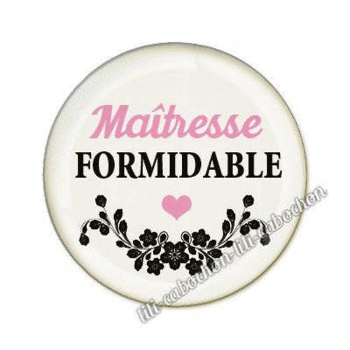 Maîtresse ad2 cabochon en résine époxy 25 mm
