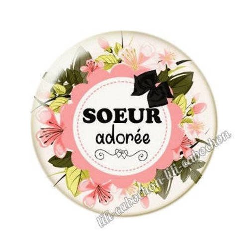 Cabochon en résine époxy 25 mm soeur fangine bb8