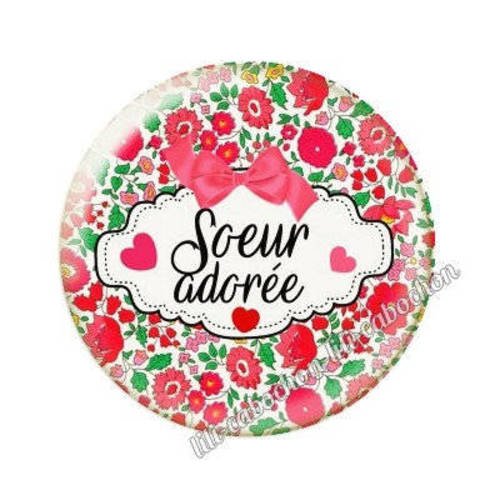 Cabochon en résine époxy 25 mm soeur fangine bb7