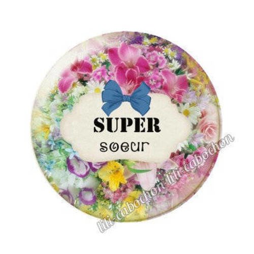 Cabochon en résine époxy 25 mm soeur fangine bb5