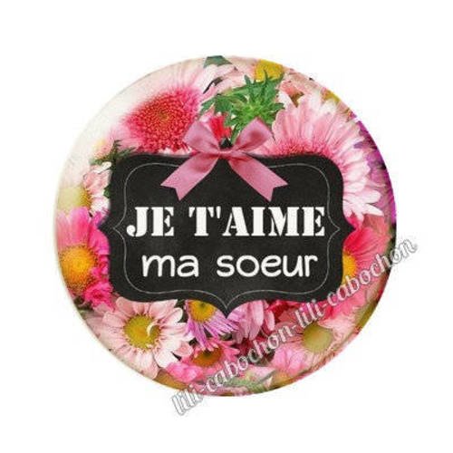 Cabochon en résine époxy 25 mm* soeur fangine bb4