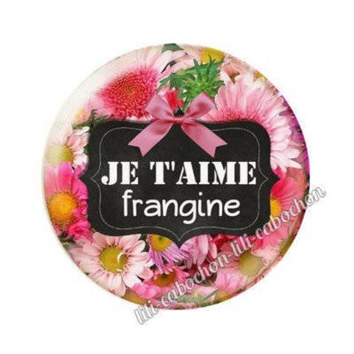 Cabochon en résine époxy 25 mm * soeur fangine bb3