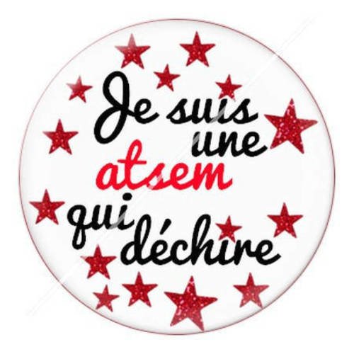 Cabochon résine a coller 25 mm pour atsem c3 