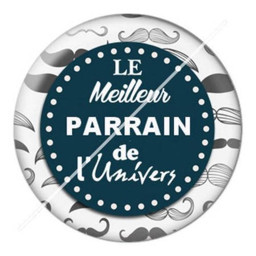 Cabochon résine a coller 25 mm pour parrain a6 