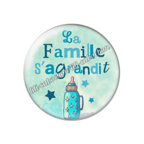Cabochon résine a coller 25 mm la famille d'agrandit 15