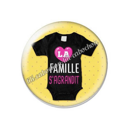 Cabochon résine a coller 25 mm la famille d'agrandit 13