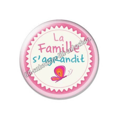 Cabochon résine a coller 25 mm la famille d'agrandit 6