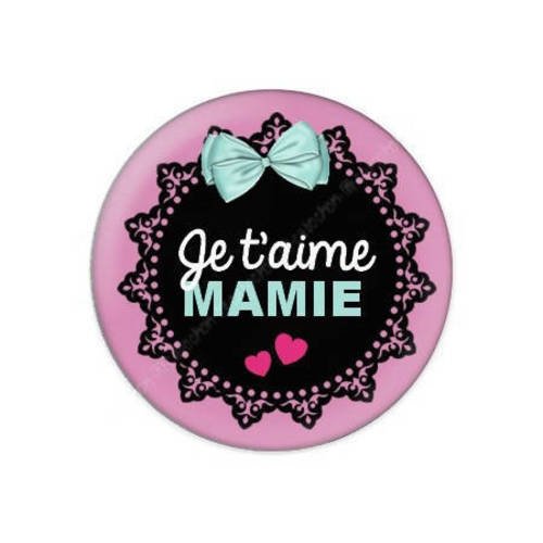 Cabochon résine a coller 25 mm pour mamie f15 