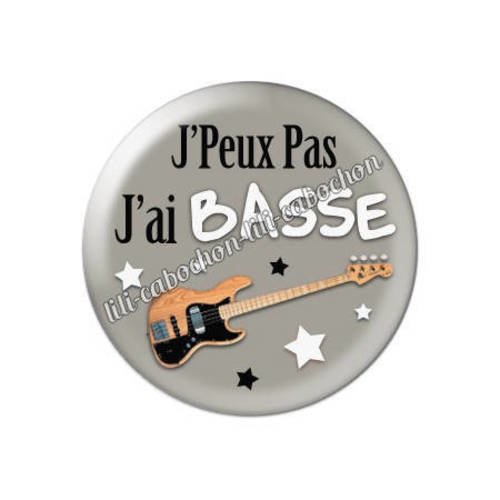 Cabochon résine a coller 25 mm j'peux pas j'ai basse aa