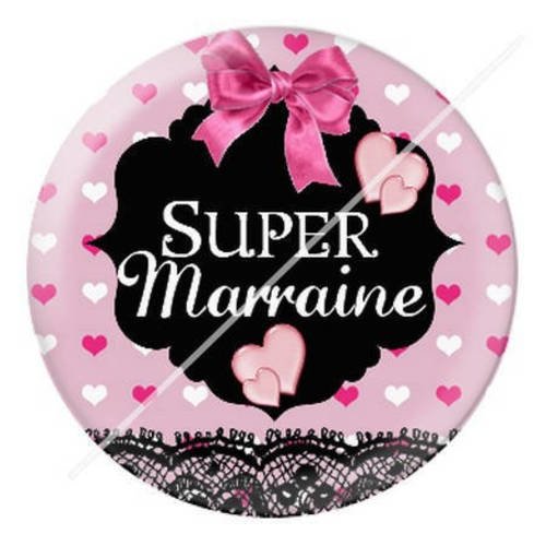 Cabochon résine a coller 25 mm pour marraine b10 