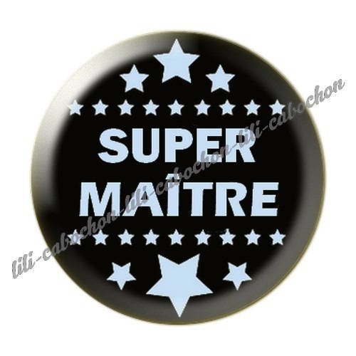 Cabochon résine a coller 25 mm maître i37 