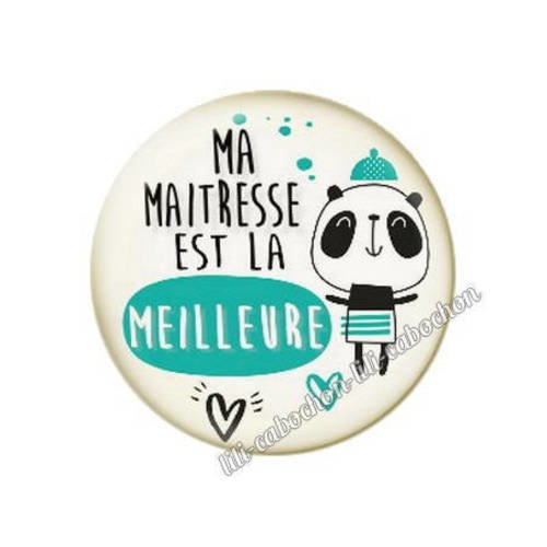 Cabochon résine a coller 25 mm maîtresse r7 