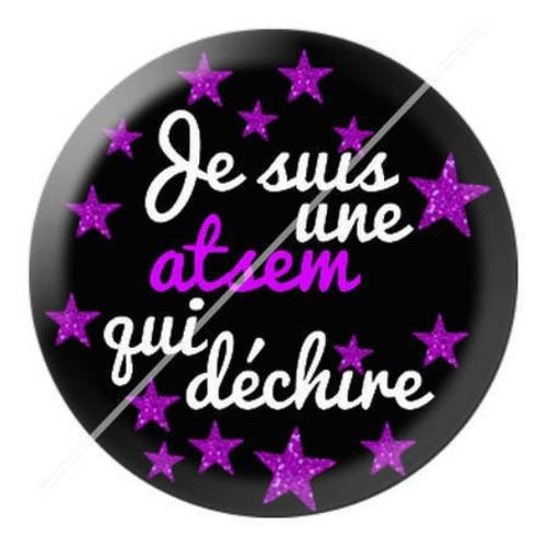 Cabochon résine a coller 25 mm pour atsem c10 