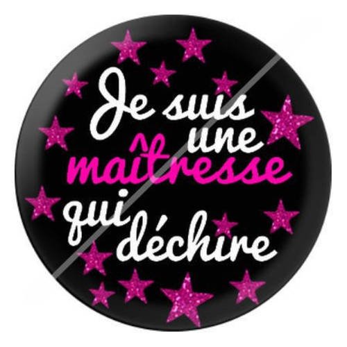 Cabochon résine a coller 25 mm pour ma maîtresse qui déchire 7 