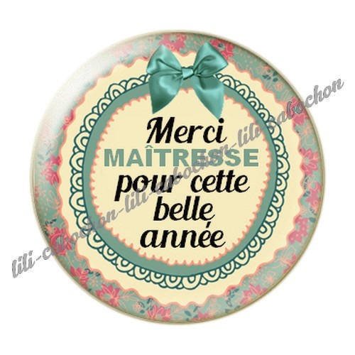 Cabochon résine a coller 25 mm maîtresse i51 