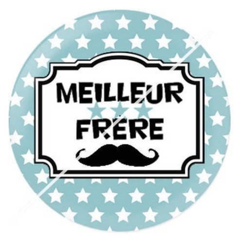 Cabochon résine a coller 25 mm frère b3 