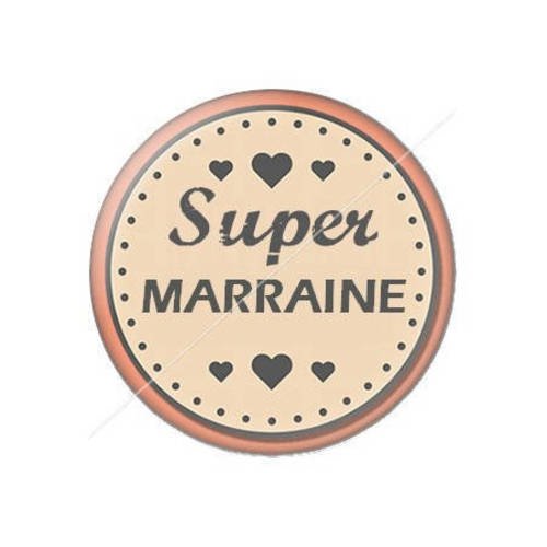 Cabochon résine a coller 25 mm marraine j10 