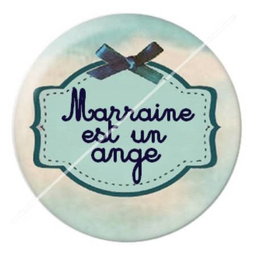 Cabochon résine a coller 25 mm marraine 3 