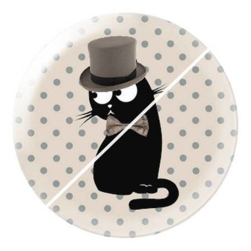 Cabochon résine a coller 25 mm  motifs chat e7 