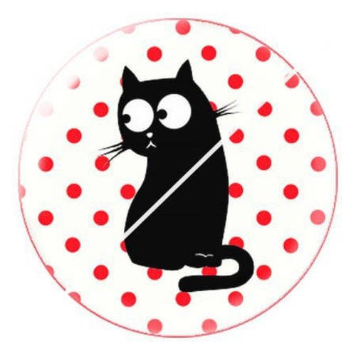 Cabochon résine a coller 25 mm  motifs chat e14