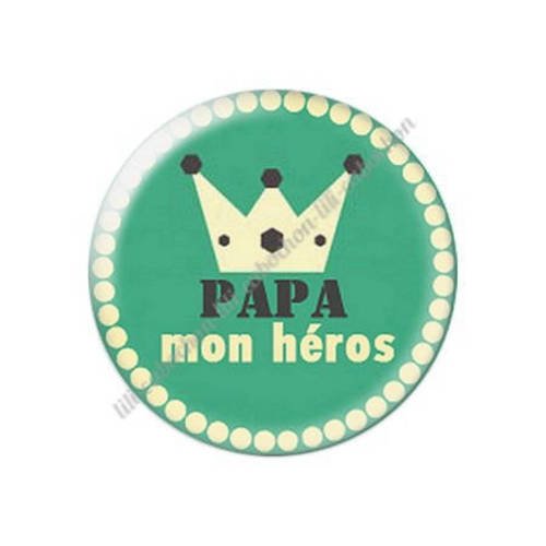 Cabochon résine a coller 25 mm papa 66 