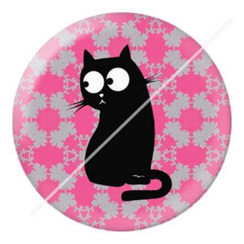 Cabochon résine a coller 25 mm  motifs chat p2 