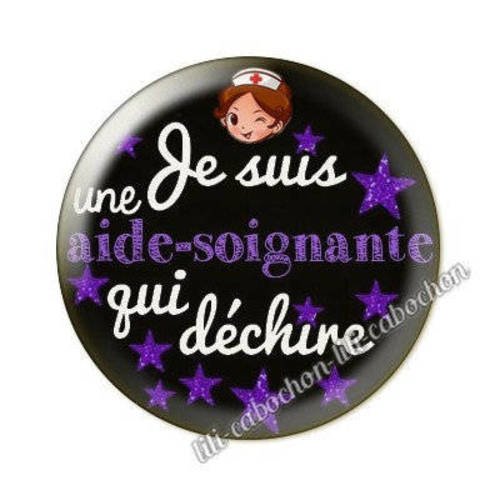 Aide-soignante aa17* cabochon en résine époxy 25 mm
