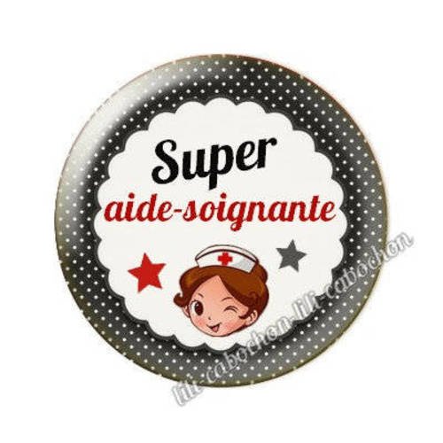 Aide-soignante aa5* cabochon en résine époxy 25 mm