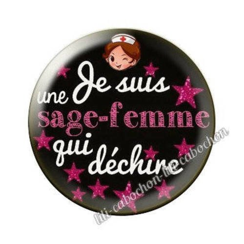 Sage-femme aa11 cabochon en résine époxy 25 mm