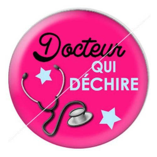 Cabochon résine a coller 25 mm pour docteur qui déchire 4 