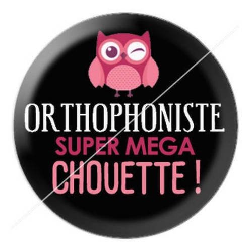 Cabochon résine a coller 25 mm pour orthophoniste 10 