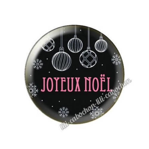 Cabochon résine a coller 25 mm noël bba8