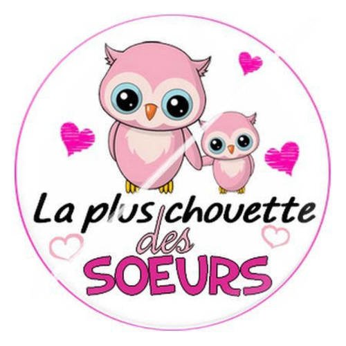 Cabochon résine a coller 25 mm pour super soeur 5 