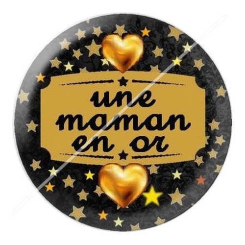 Cabochon résine a coller 25 mm maman 2 