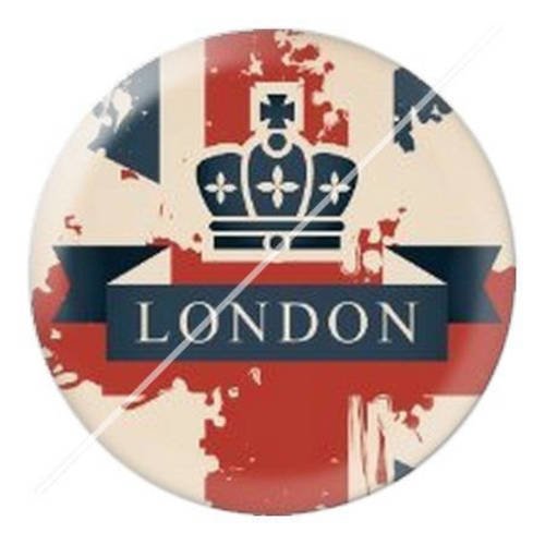 Cabochon résine a coller 25 mm drapeau london 1 