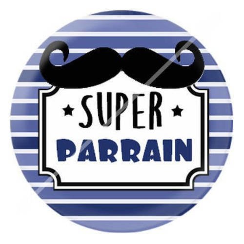 Cabochon résine a coller 25 mm pour parrain 6 