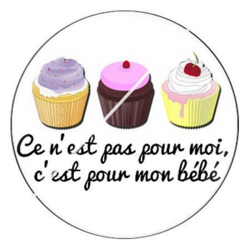 Cabochon résine a coller 25 mm bebe femme enceinte b13 